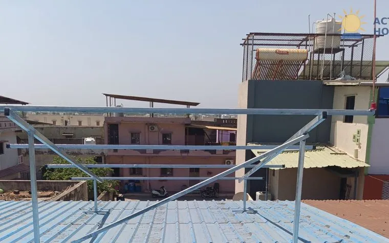 Rooftop solar we installed in AMOD