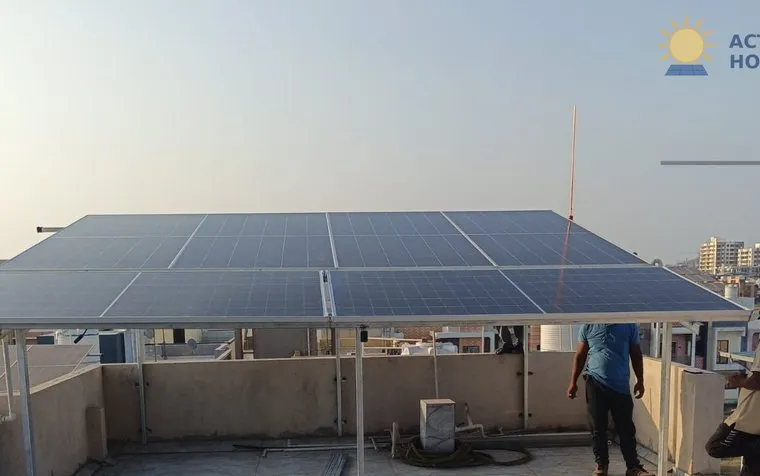 Rooftop solar we installed in BHARUCH