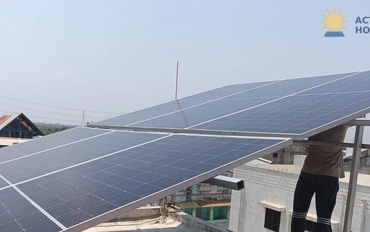 Rooftop solar we installed in DAYADARA
