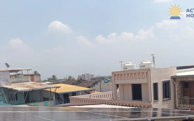 Rooftop solar we installed in DEHGAM