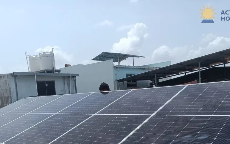 Rooftop solar we installed in DEHGAM