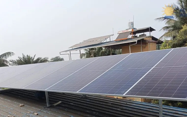 Rooftop solar we installed in HINGLOT
