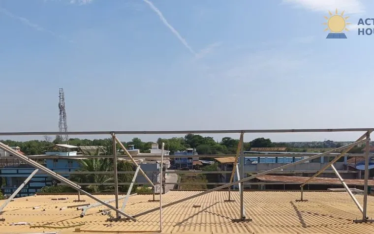 Rooftop solar we installed in TANKARIYA